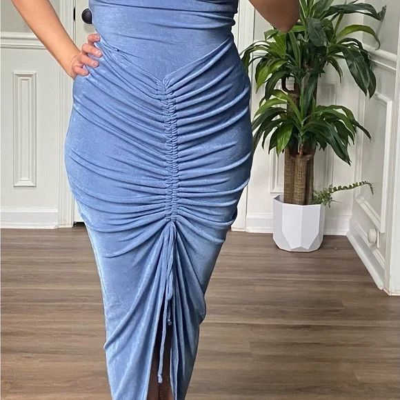 JLUXLABLE Slate Blue Slinky Set - Picture 2 of 7